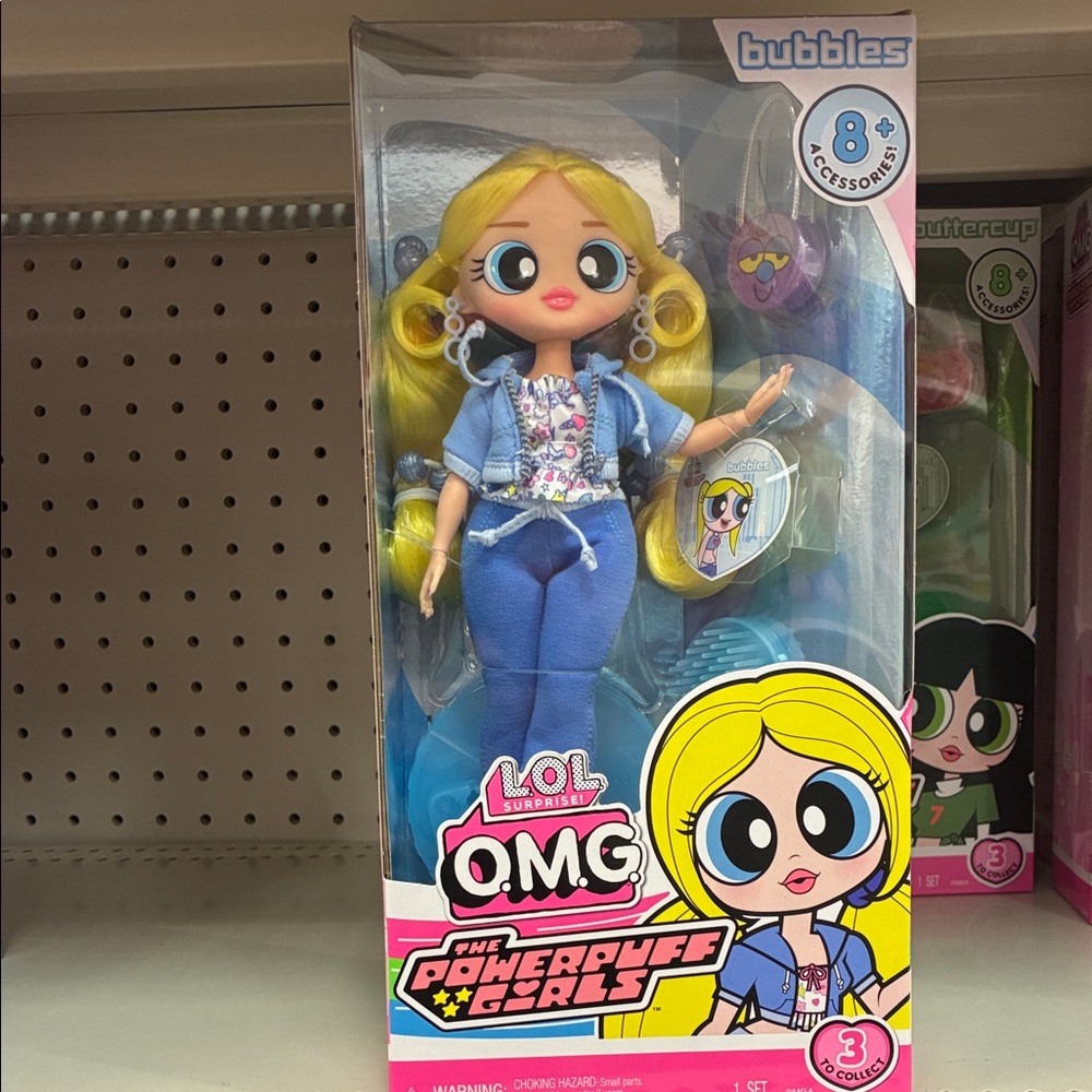 L.O.L. Surprise! OMG Powerpuff Girls Bubbles Doll - Blue and Yellow